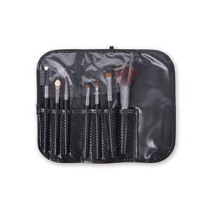 SET ESTUCHE 7 PINCELES MAQUILLAJE TIKA BLACK BIFULL