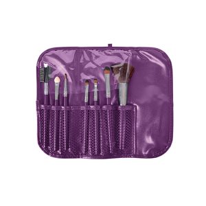 SET ESTUCHE 7 PINCELES MAQUILLAJE TIKA PURPLE BIFULL