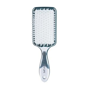 CEPILLO RAQUETA METALIZADO 22CM RACKET CHROME PLATA BIFULL