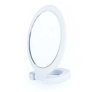ESPEJO CLAM BLANCO 12.3CM SOPORTE MULTIFUNCIONAL BIFULL