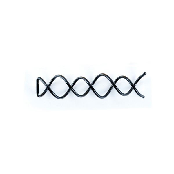 BIFULL COILED PIN PASADOR DE GIRO EN ESPIRAL NEGRO (2 UNID)