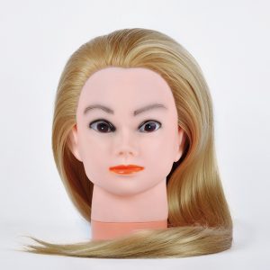 BIFULL CABEZA MANIQUI MUJER PELO SINTETICO 18" RUBIO 45cm