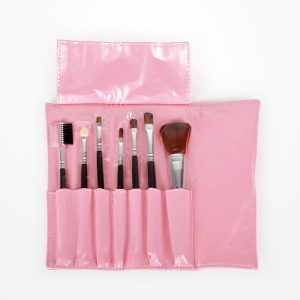 BIFULL SET ESTUCHE MAQUILLAJE 7 PINCELES TIKA PINK