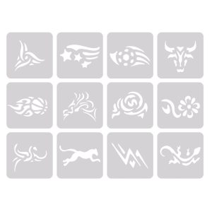 BIFULL HAIR TATTOO KIT 12 MODELOS