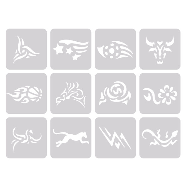 BIFULL HAIR TATTOO KIT 12 MODELOS