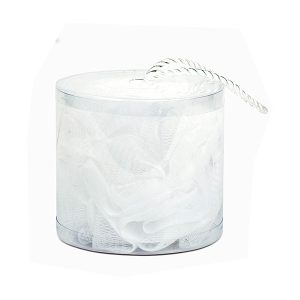 BIFULL MIMOS ESPONJA DE BAÑO MALLA BLANCA