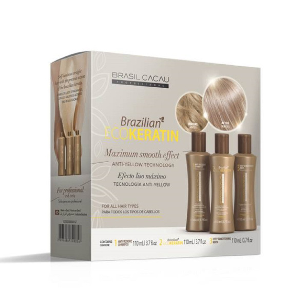 KIT BRASILIAN ECOKERATIN TRAT. 3x110ml
