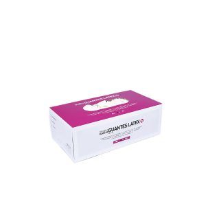 GUANTE LATEX BIFULL 5 GRAMOS COLOR BLANCO CALIDAD AQL 1.5 - TALLA L