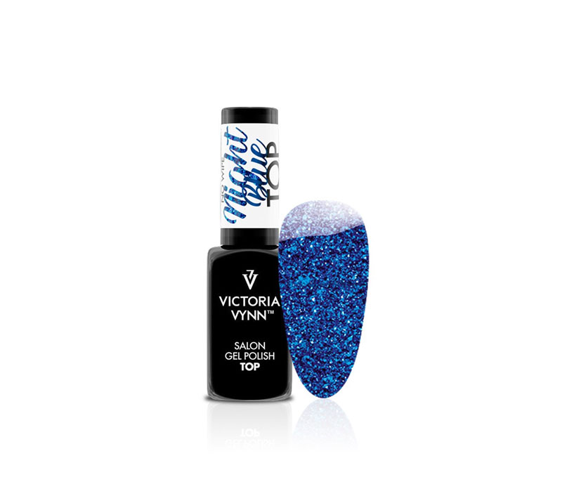 GEL POLISH TOP BLUE NIGHT NO WIPE 8ML