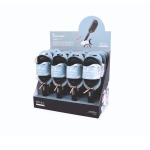 EXPOSITOR DE CEPILLOS ANTIESTATICOS BYE BYE FRIZZ (12 UNDS)