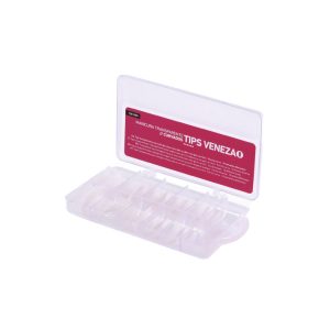 TIPS VENEZA 100 UDS TRANSPARENTES CON FORMA CURVA BIFULL