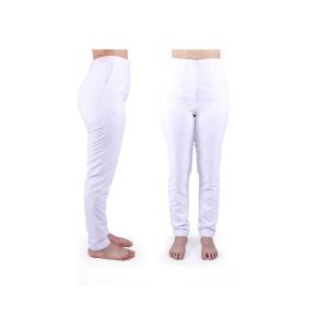 PANTALÓN CINTURA ALTA BLANCO ANTIBACTERIANO TALLA 36 JORPAL