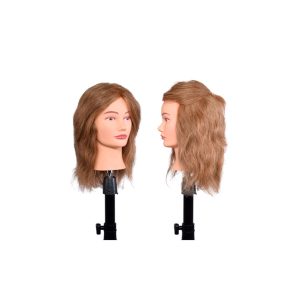 CABEZA MANIQUI RUBIO OSCURO 35-40 CM 100% CABELLO HUMANO GIRL DARK BLOND 40 BIFULL