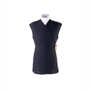 KIMONO ANTIBACTERIANO NEGRO Y DORADO L/XL