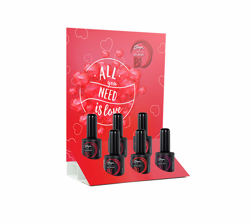 EXPOSITOR GEL ON-OFF ALL YOU NEED IS LOVE 6U