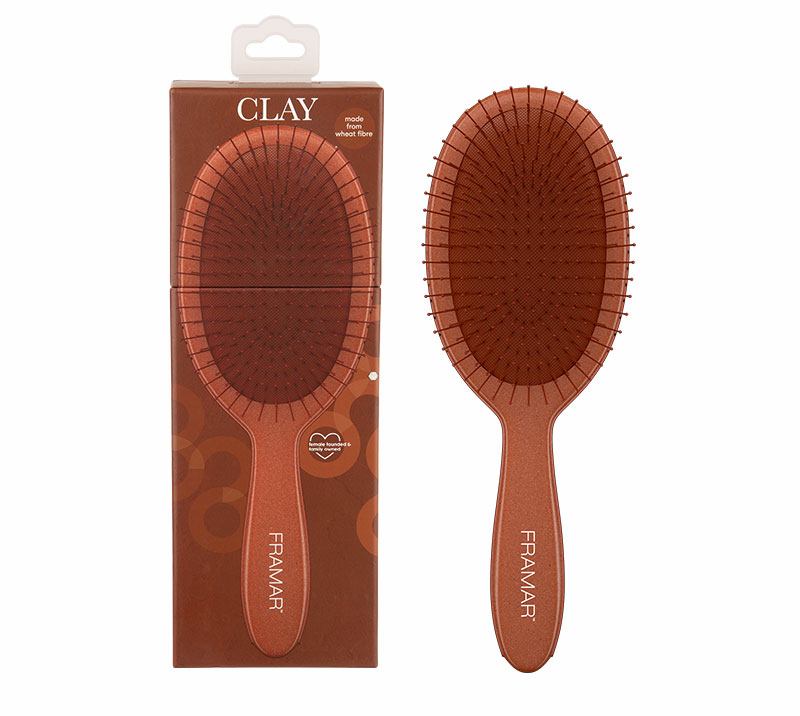 FRAMAR DETANGLE BRUSH - NEUTRALS TERRA CLAY