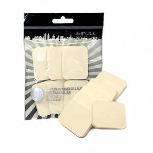 BIFULL ESPONJA MAQUILLAJE RECTANGULAR 6 UDS.