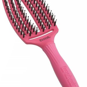 Finger Brush Combo Medium OLIVIA GARDEN PINK HOT
