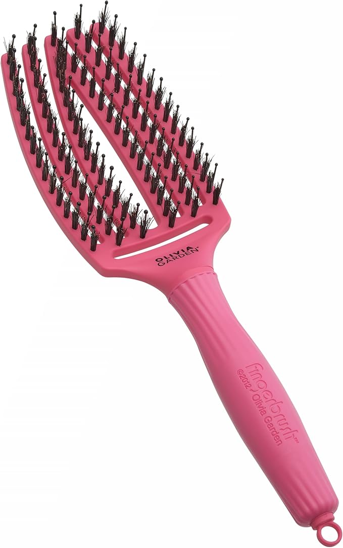 Finger Brush Combo Medium OLIVIA GARDEN PINK HOT