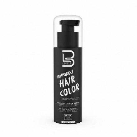 Color Negro Temporal Cabello L3v3l 3 125ml